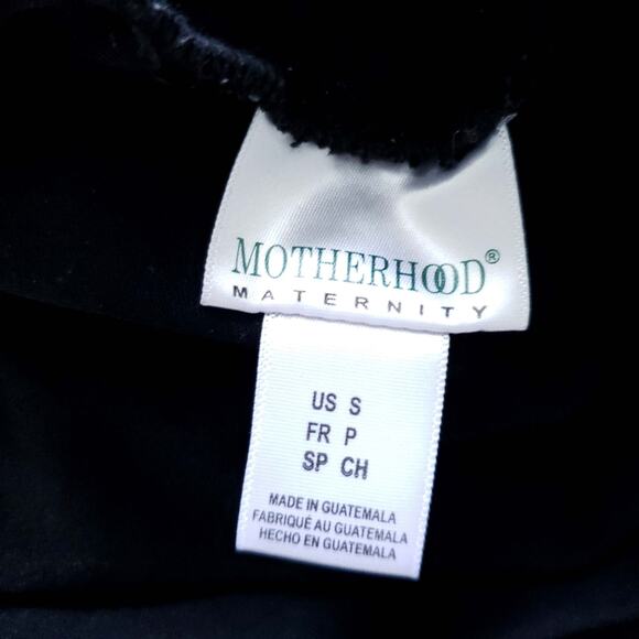 Black Motherhood Maternity Work Pants Slacks Small Front Pockets Trousers Solid - Picture 5 of 6